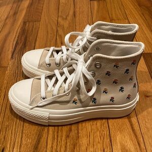 Converse High-Top Embroidered Suede All Stars